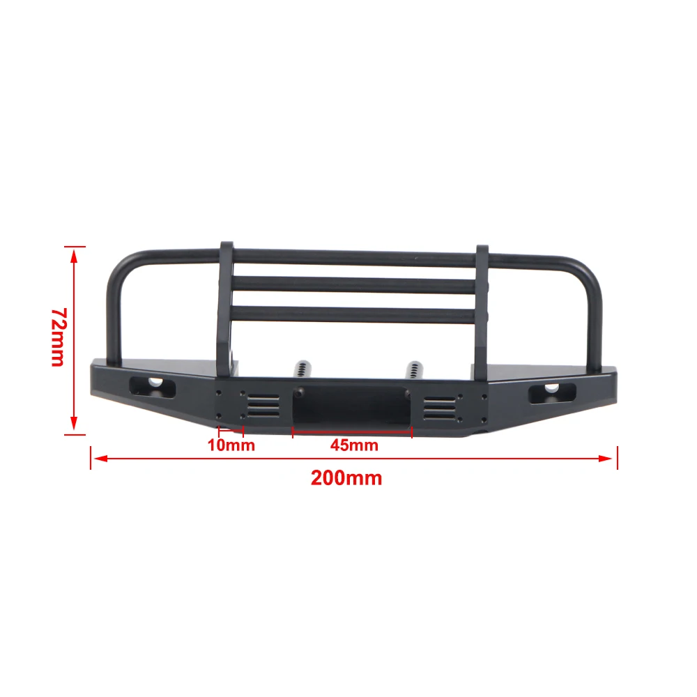 Регулируемый металлический передний комплект для бампера с лебедкой 1/10 RC Crawler Car