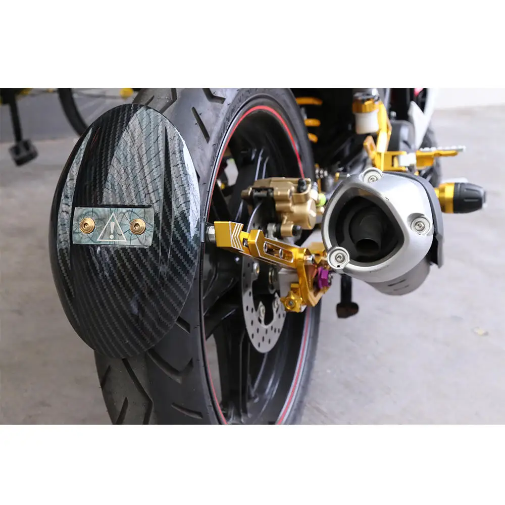 

Universal Motorcycle Rear Fender Mudguard Racing Modification CNC Aluminum Bracket ABS Shield Rear Fender