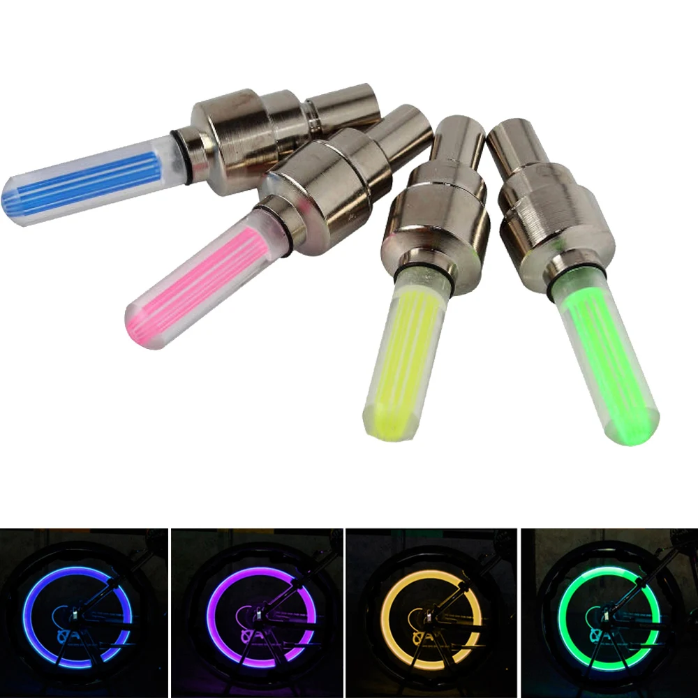Велосипедная светодиодная крышка клапана для шин велосипедная вспышка горная