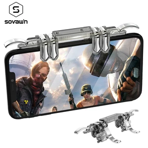 Мини-геймпад K19, триггеры для PUBG-контроллера Free Fire мобильный телефон, кнопка стрельбы из игр, кнопка прицеливания L1R1 для iPad, Android