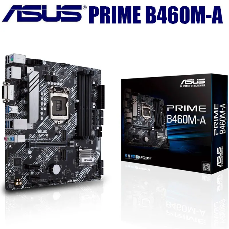 Материнские платы ASUS PRIME B460M-A LGA 1200 10-го поколения Core Pentium Celeron DDR4 128 ГБ PCI-E 3 0 M.2