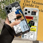 Прозрачный чехол для IPhone 11, 7, 8 Plus, X, XR, 6S, XS, ретро чехол с этикеткой штрих-кода для IPhone 12, 13 Pro Max, SE 2020