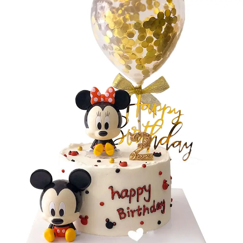 

Cartoon Mickey mouse Minnie Baking Cake Decoration Ornaments Baby Birthday Party Decoration Supplies Birthday Gift for Girl Boy