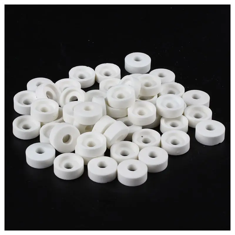 Promotion! 15mm OD 6mm High Round Ceramic Insulated Washer Fender 50 Pieces | Обустройство дома