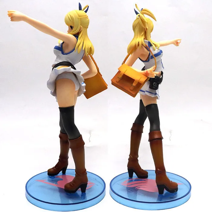 

21cm Japanese Anime Fairy Tail Lucy Heartfilia Sexy Cast Off Pvc Action Figure Collection Model Cartoon Toys Gift Brinquedos
