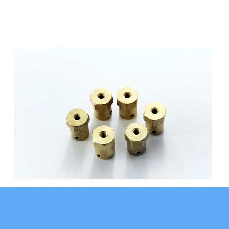 4 шт./лот шестигранная Латунная муфта внутренний диаметр 3 мм 5 6 7 8 металлический