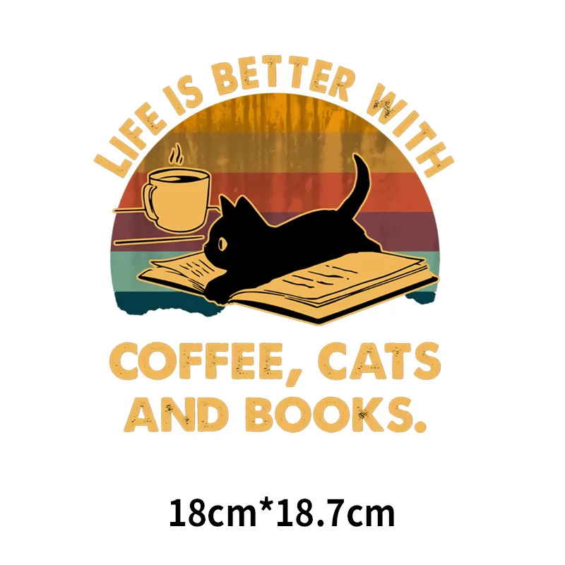 Pew Madafakas Cat T-shirt printing Stickers Halloween Black Knife Killer Applique For Clothes Heat Transfer Vinyl Decor - купить по