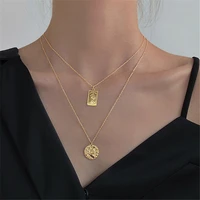 empress 925 silver necklace jewelry minimalism pendants chocker kolye vintage collier bijoux femme silver double layer necklace