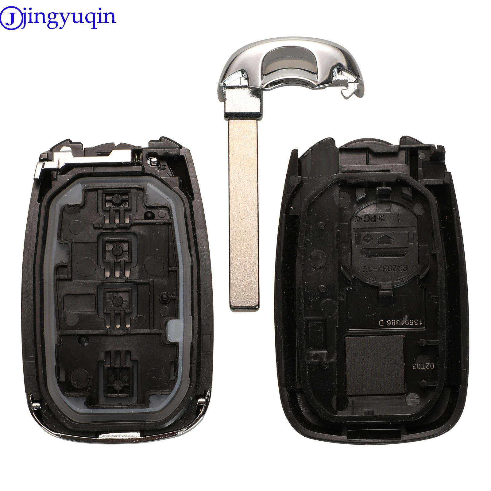Jingyuqin 2/4/5 кнопки дистанционного ключа автомобиля оболочки для Chevrolet Camaro Equinox Cruze