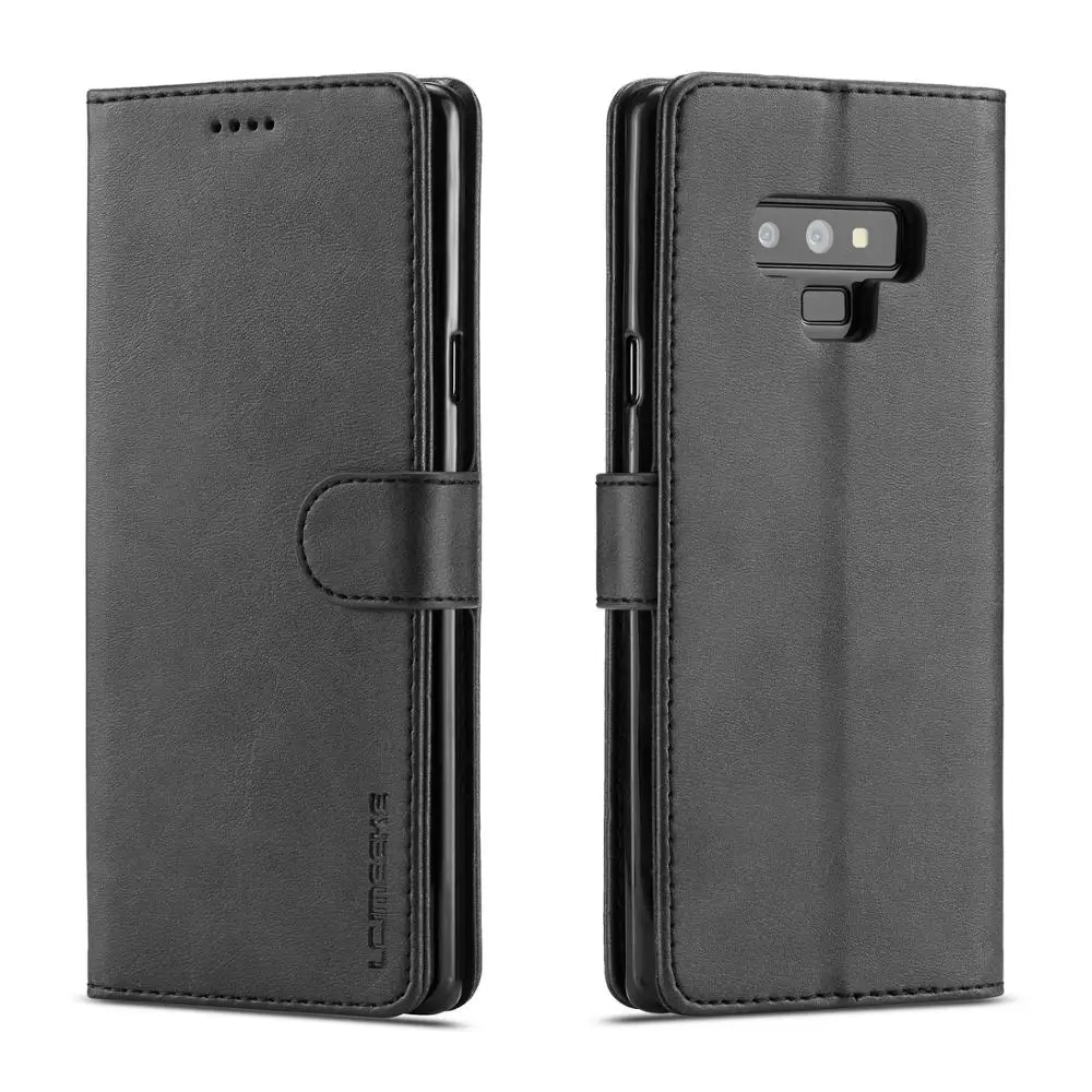 Чехол для Samsung Galaxy Note 9 откидной бумажник винтажный кожаный чехол с магнитной