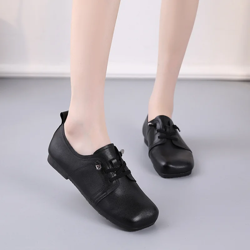 2020 Осенняя Новинка Женские тонкие туфли в стиле ретро Оригинальные ручной работы