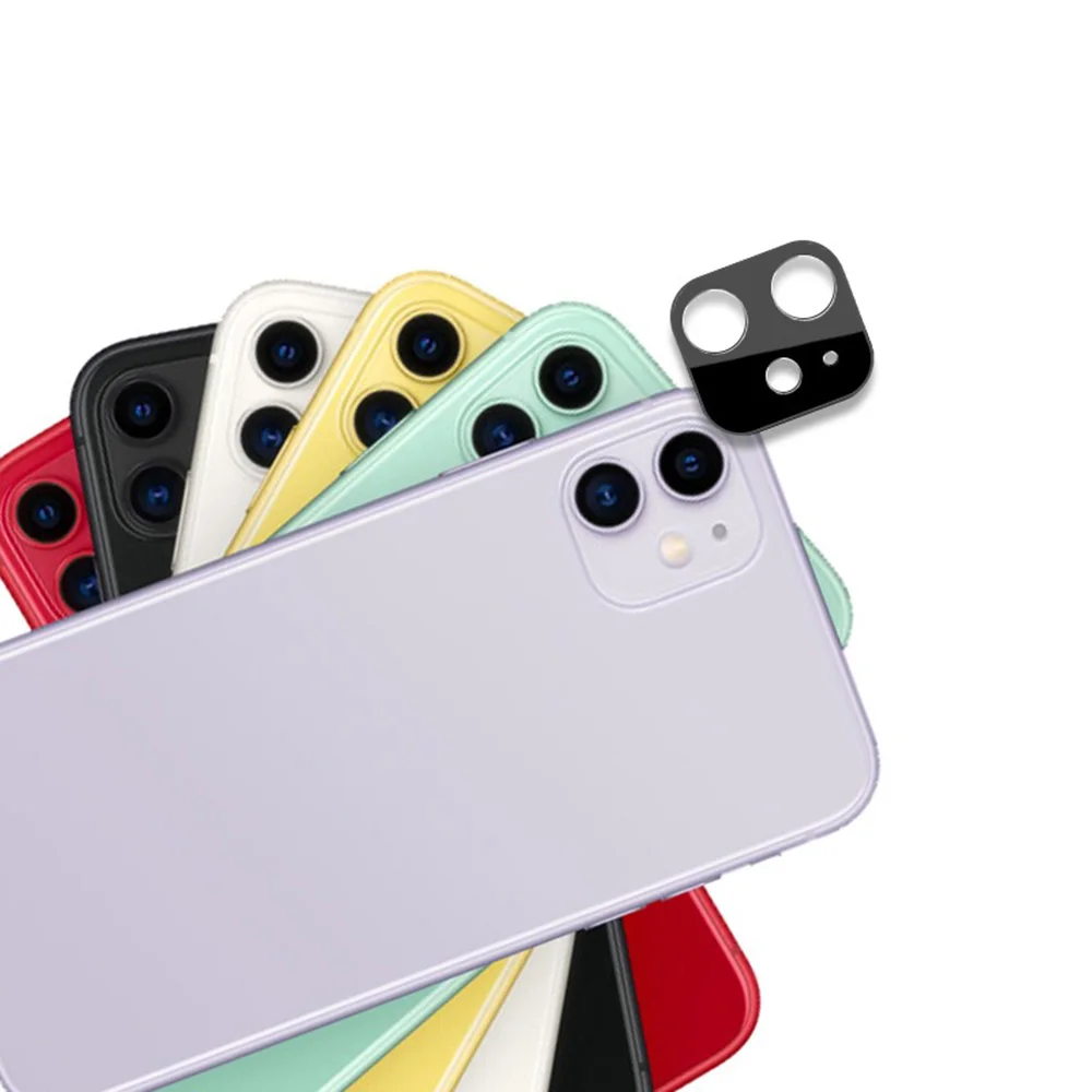 Для iPhone 11 6,1 дюйма Защитная металлическая рамка Полное покрытие стекло сотовый телефон объектив экран Защита от царапин