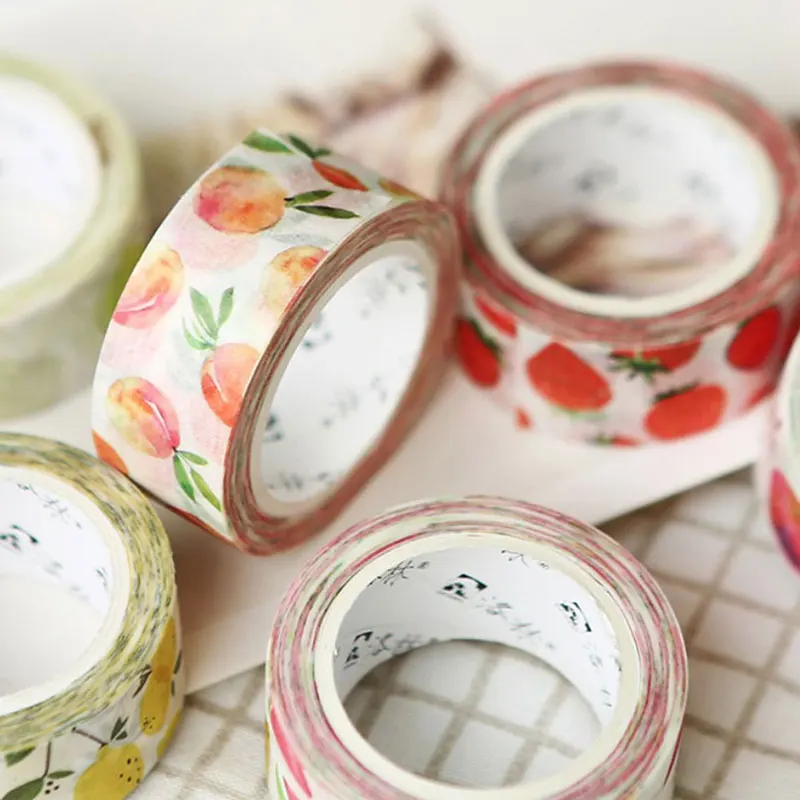 

1.5cm * 7m Fruit Masking Tape DIY Deco Maskingpaper Tapes