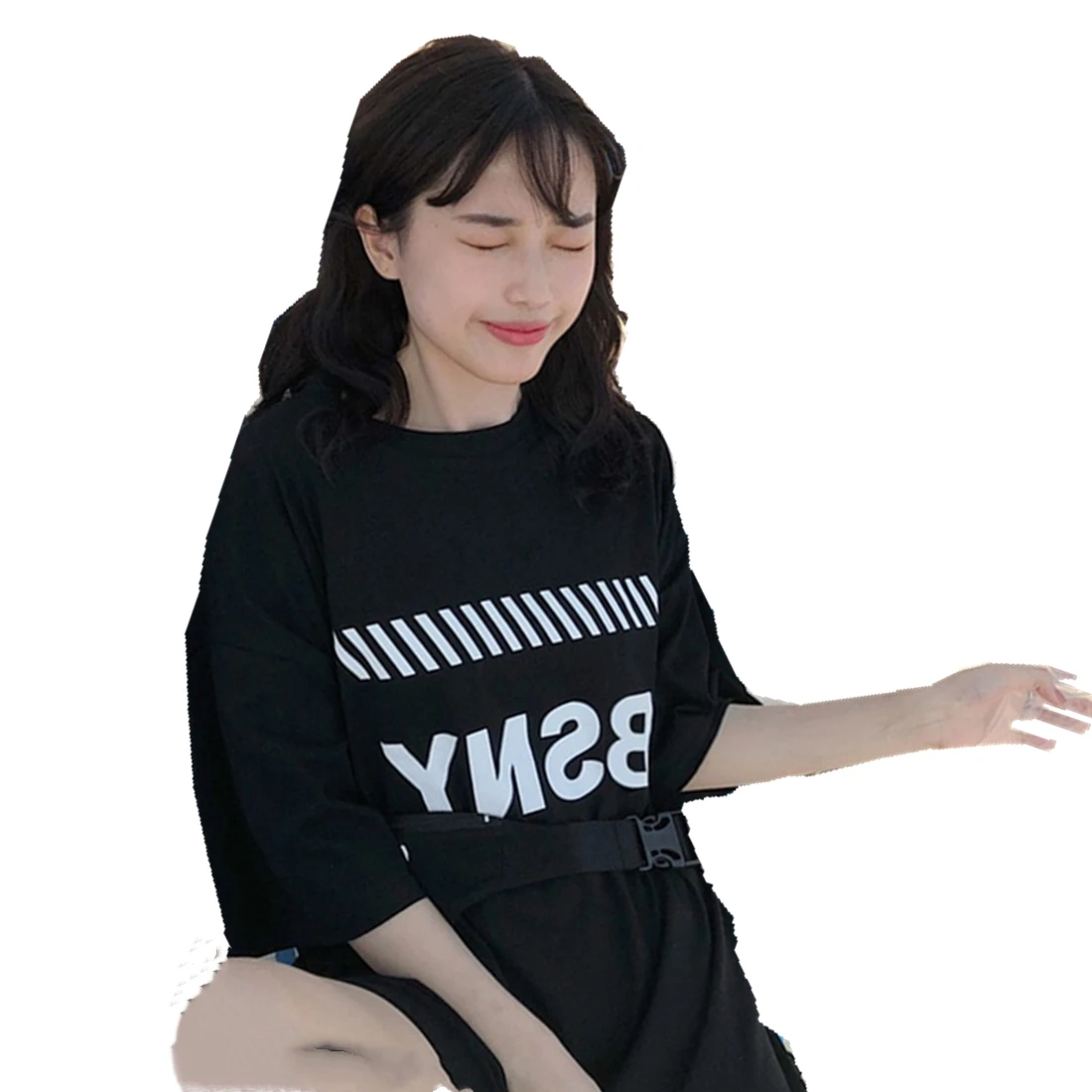 

Plus Size Harajuku Women T Shirt Print Casual Loose T-Shirts O Neck Tees Tops