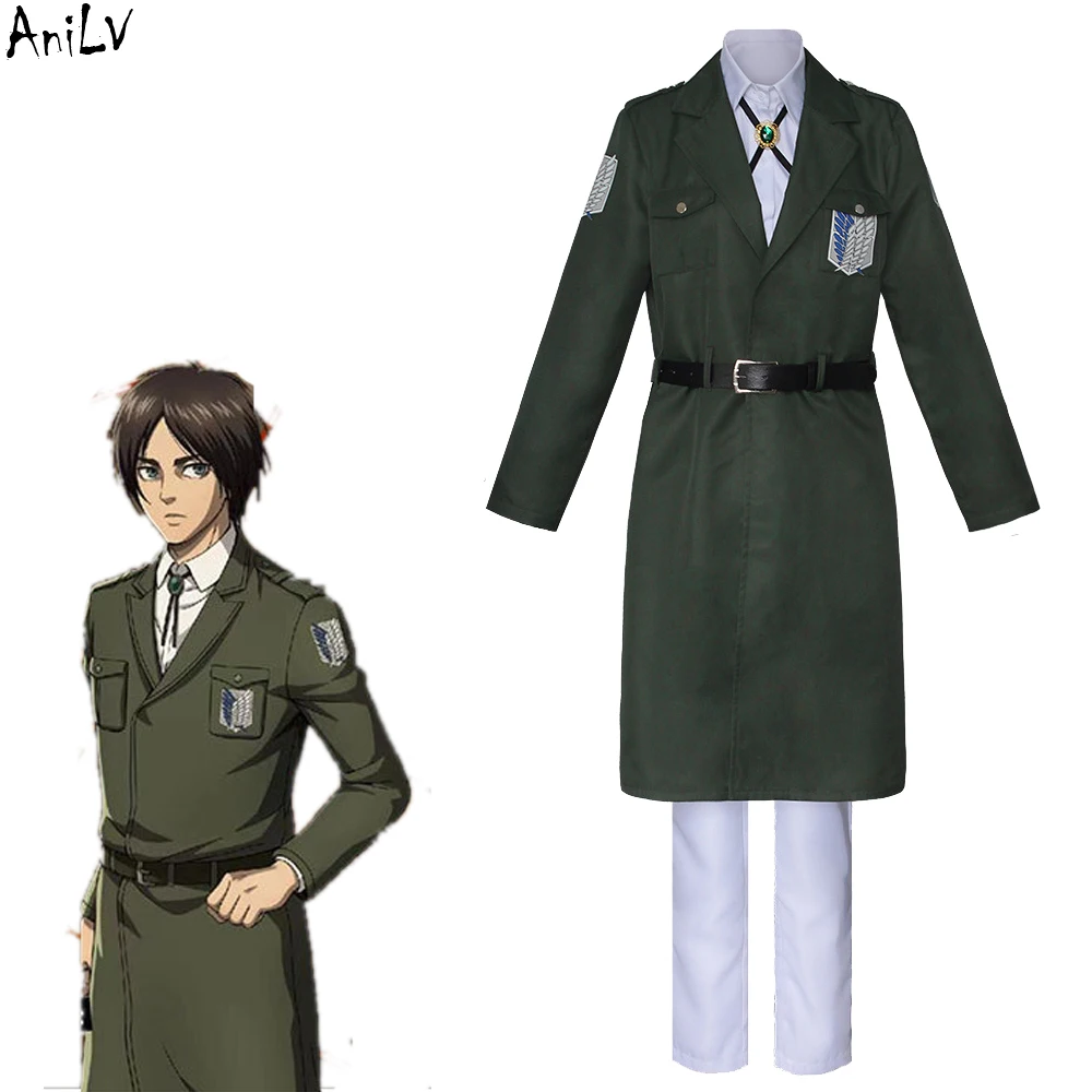 

Комплект униформы AniLV из японского аниме «атака на Титанов» финального сезона, костюм Микаса Аккермана для косплея, униформа сборной по рас...