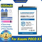 100% Оригинальный LOSONCOER Новый 6500 мАч, BN61 Мобильный телефон батареи для Xiaomi Pocophone X3 Poco X3