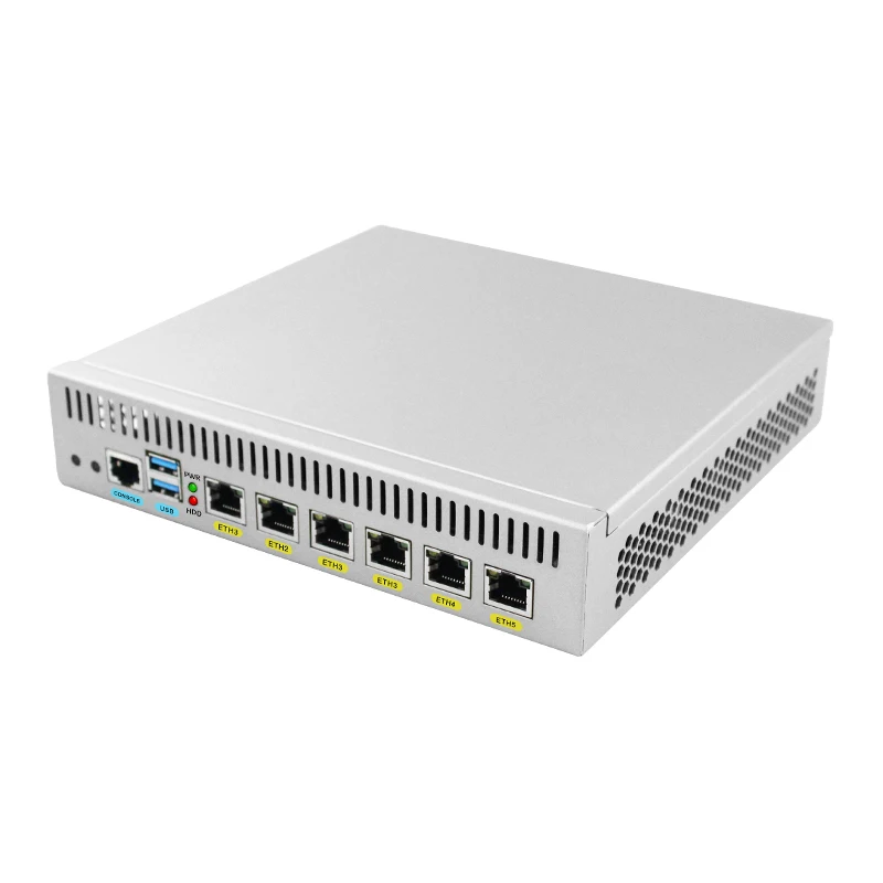 Сетевой маршрутизатор для сетевой безопасности Mikrotik Pfsense VPN 6LAN/2USB3.0/1COM/1VGA Core I3 7100U I5