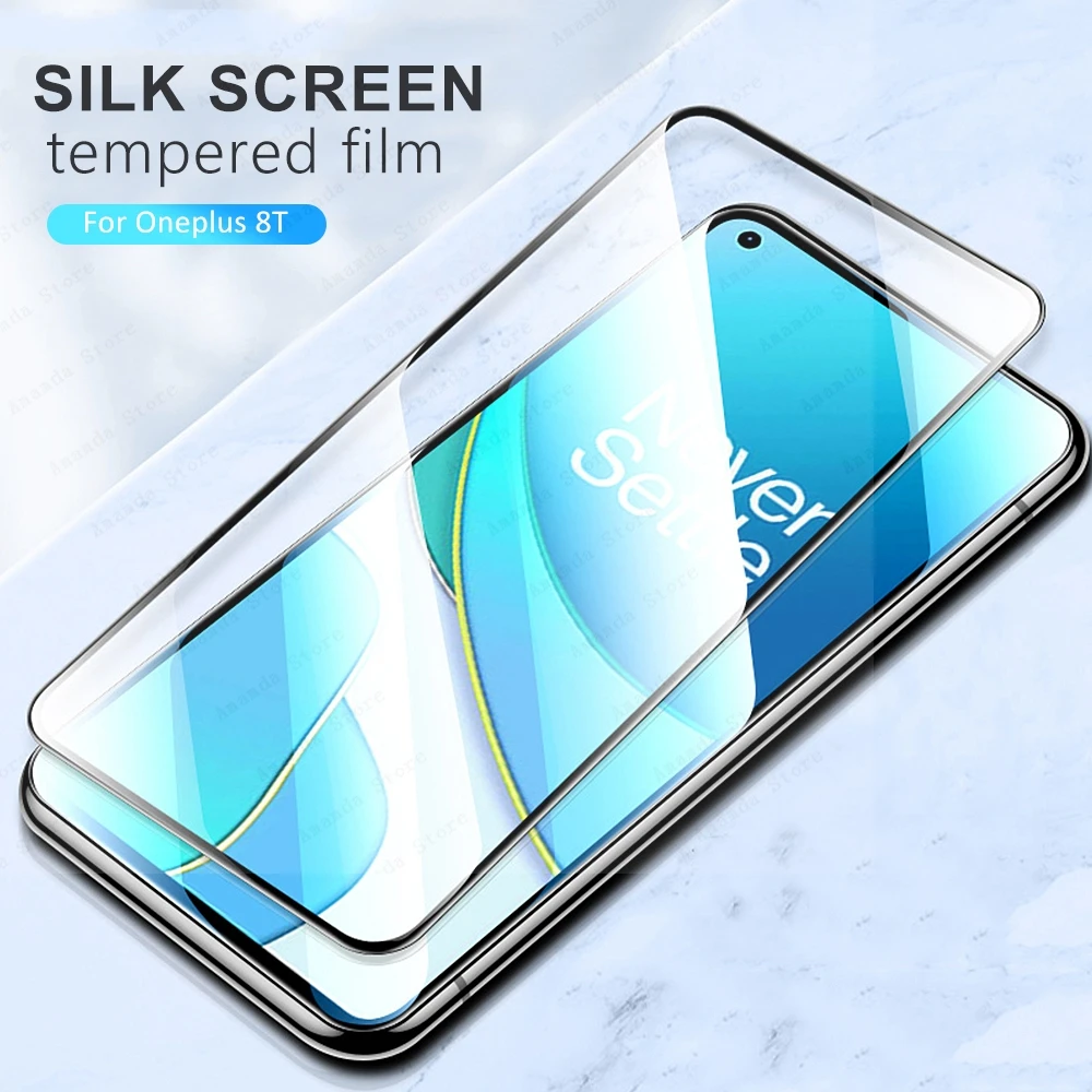 

9H Full Cover Tempered Glass On For OnePlus 8 8T 7 7T Protector Glass Film For OnePlus 6 6T Protective Glass For OnePlus 5 5T