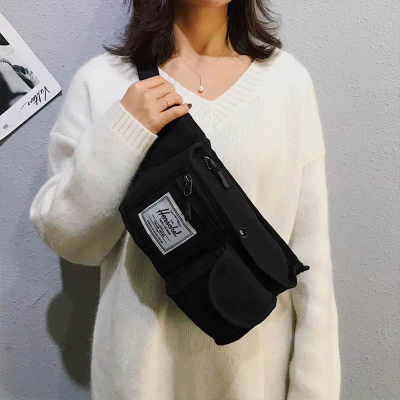 Youda оригинальный дизайн сплошной цвет стиль унисекс нагрудная сумка большой