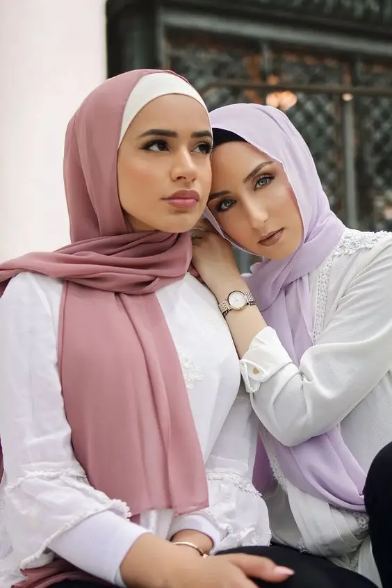 Шифоновый шарф хиджаб повязка на голову Женский исламский головной убор накидка