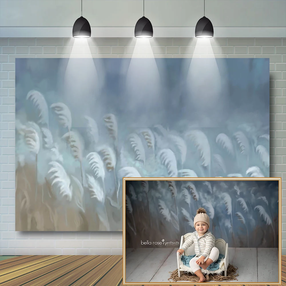 

Floral Reed Photography Backdrop Girl Artistic Photo Background Newborn Baby Cake Portrait Background Girl Birthday Backdrop