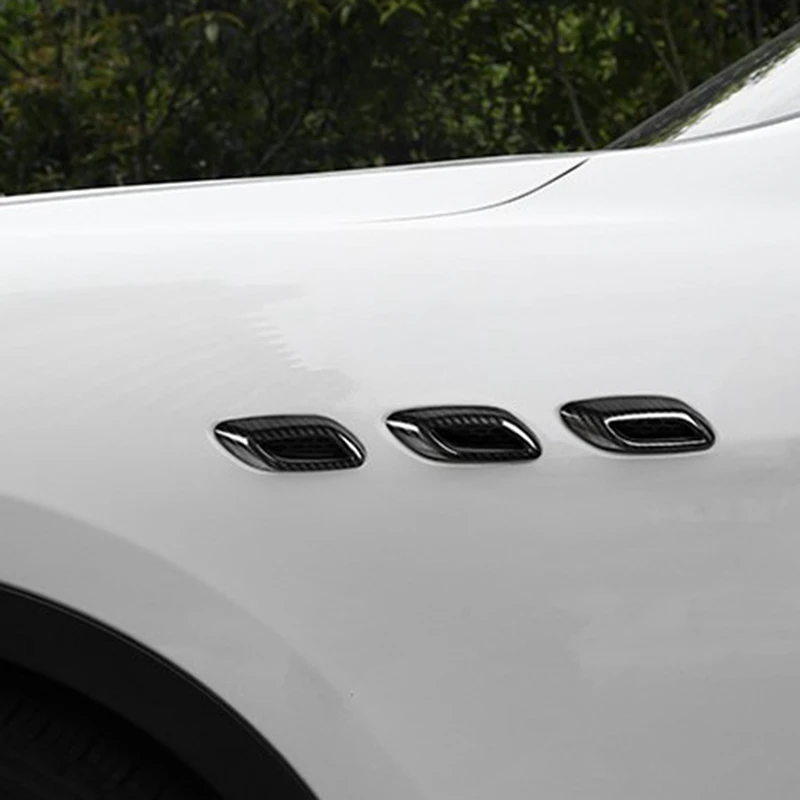 

Carbon Fiber Side Air Vent Fender Cover Exterior for Maserati Levante 2016 2018 2019 2020 2021 Ghibli 2014 to 2021