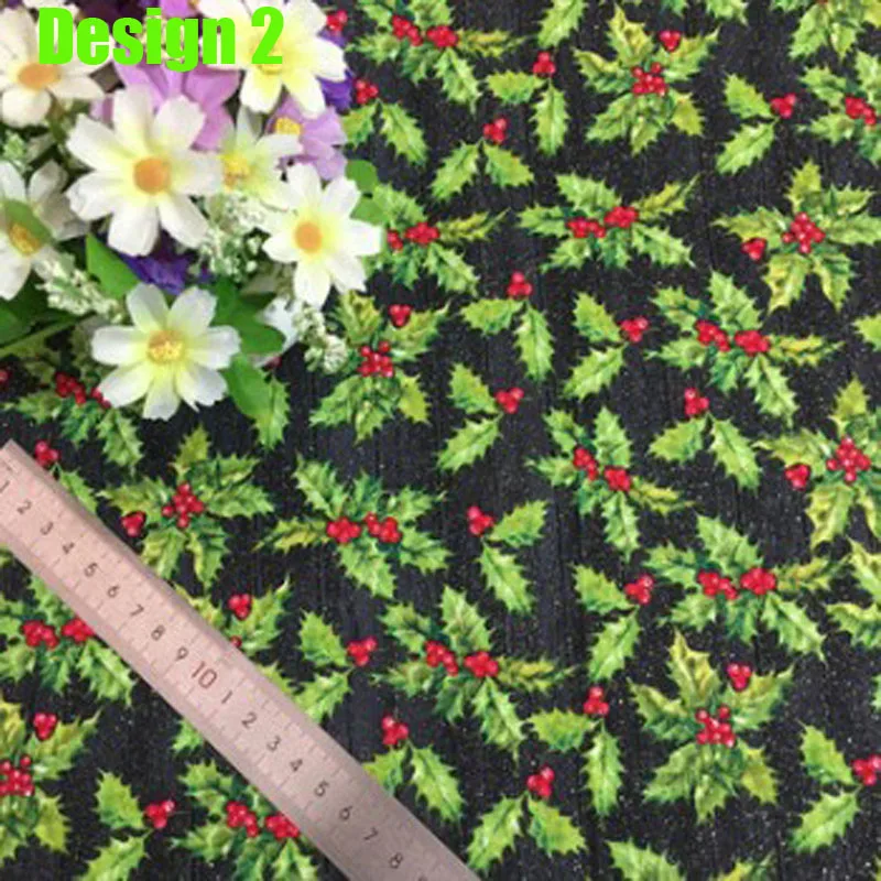 Новый дизайн качественная красная зеленая Рождественская Снежинка дерево цветы