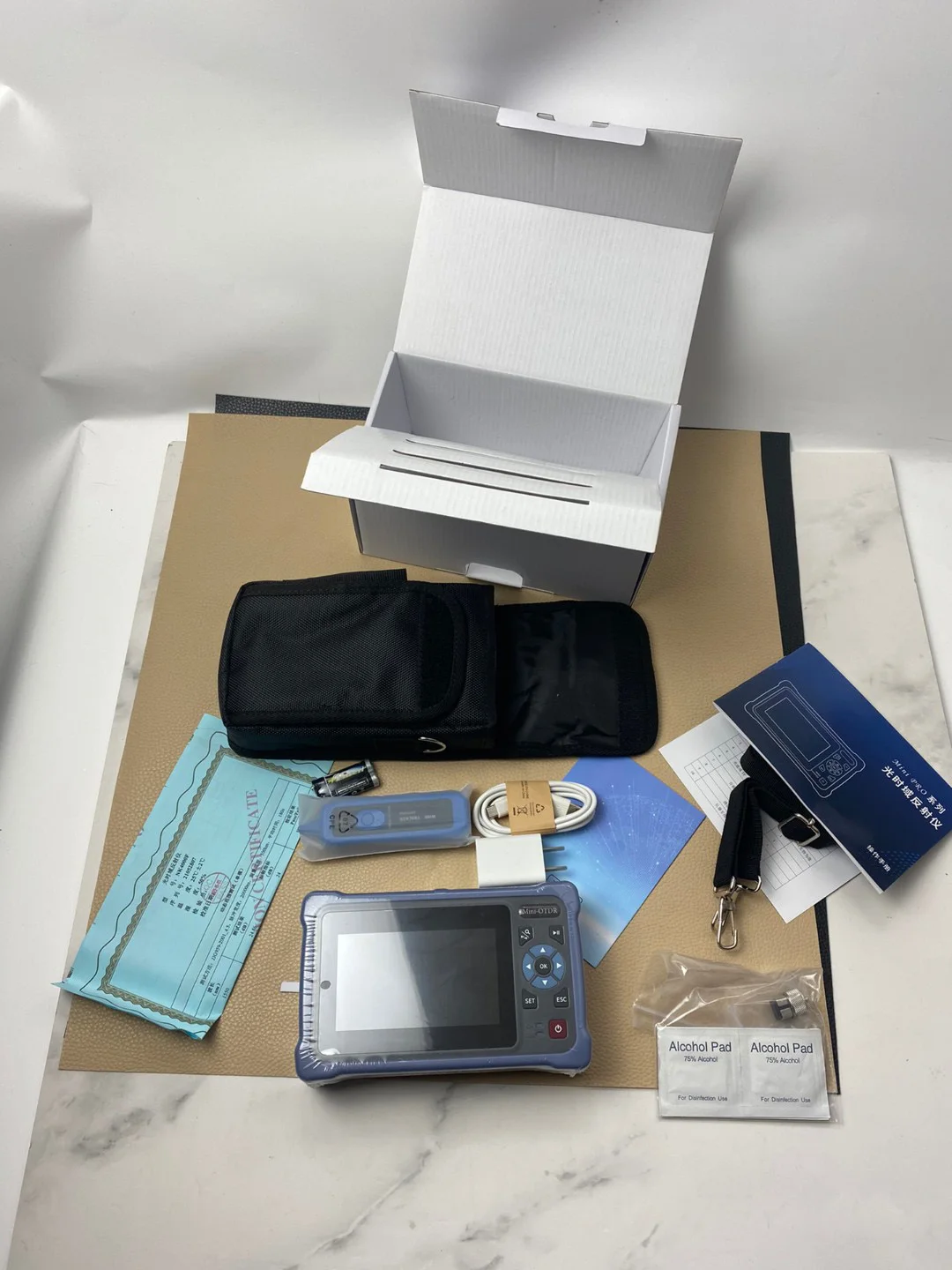 Оптоволоконный мини-рефлектометр GPON EPON Active Fiber Test OTDR Live VFL OLS OPM карта событий Ethernet