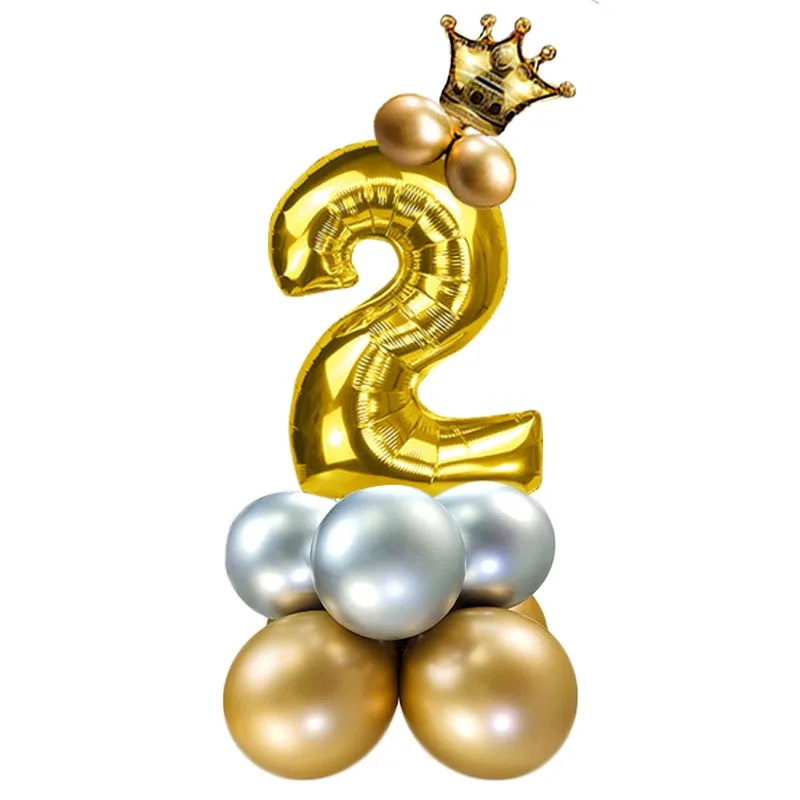 2 года День рождения баннерные шары 2-й день украшения дети мальчик девочка