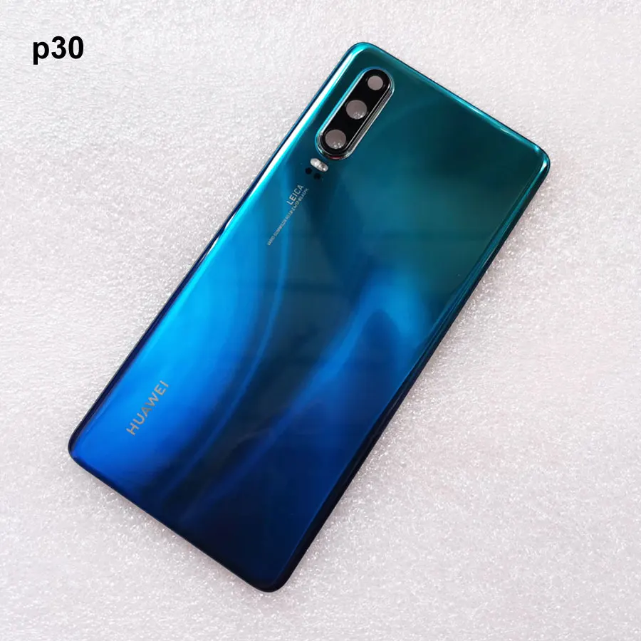 Для huawei P30, крышка батареи, стекло для двери, huosing, для huawei P30 Pro, задняя крышка с клеем, huawei P30Pro, заднее стекло - Цвет: P30   Aurora