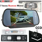 Автомобильный монитор Koorinwoo 2,4G HD, зеркальный экран для Sony CCD с камерой с лицензионным номером, задний ЖК-плеер, видео для радио, Android