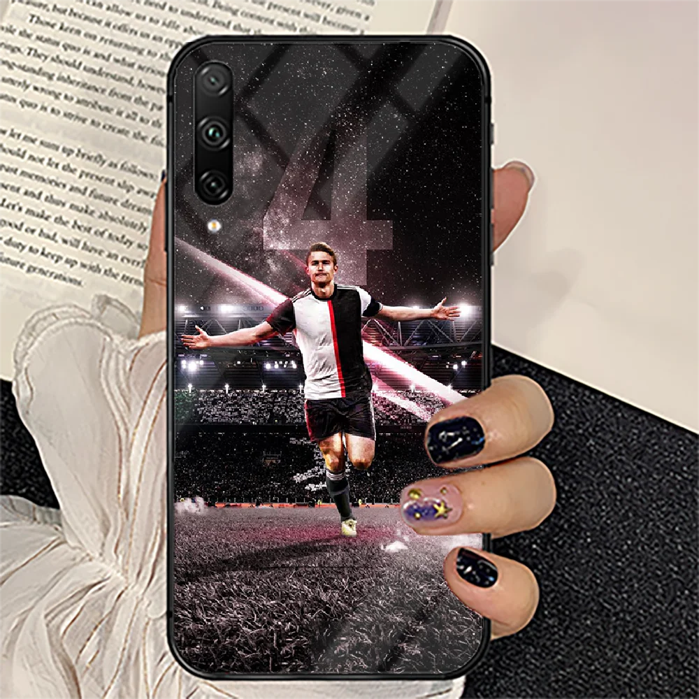 

Matthijs-de-Ligt Soccer Phone Tempered Glass Case Cover For huawei honor 7 8 9 10 20 A X S lite i pro Cell Bumper Phone case