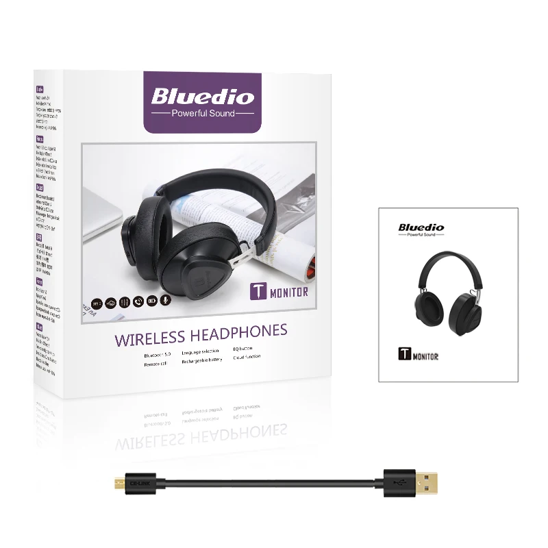 Bluedio наушники TM беспроводные Bluetooth Совместимость с микрофоном Монитор
