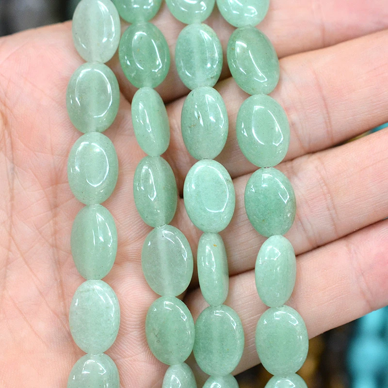

Natural Stone Crystal Egg-shaped Loose Beads10*14mm Oval Beads Used For Jewelry Making Jewelry Bracelet Necklace Accessories