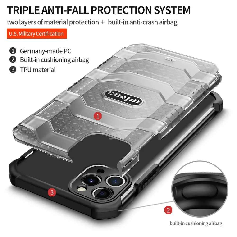 Чехол для iPone 11Pro Max мобильный телефон чехол повышенной прочности защитный задняя