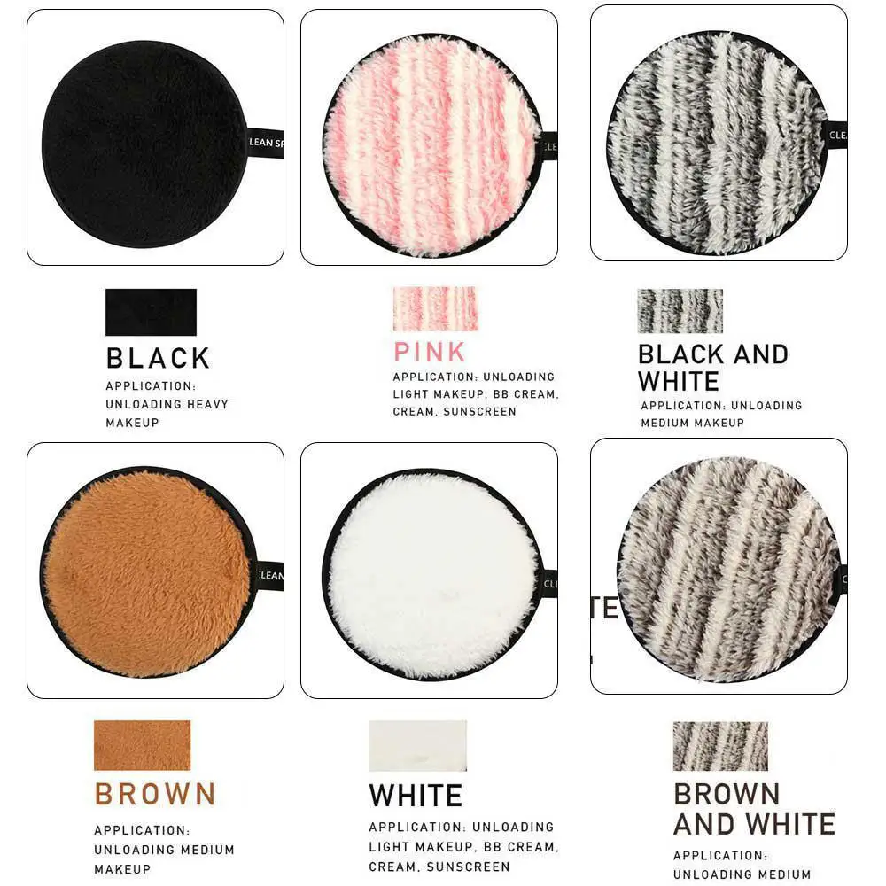 6 шт. салфетки из микрофибры для снятия макияжа|Средство макияжа| |