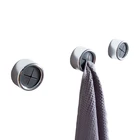 Держатель для полотенец без пробойника, хромированный самоклеящийся держатель для чайных полотенец, зажим для ванной, настенный крючок, 1 шт.