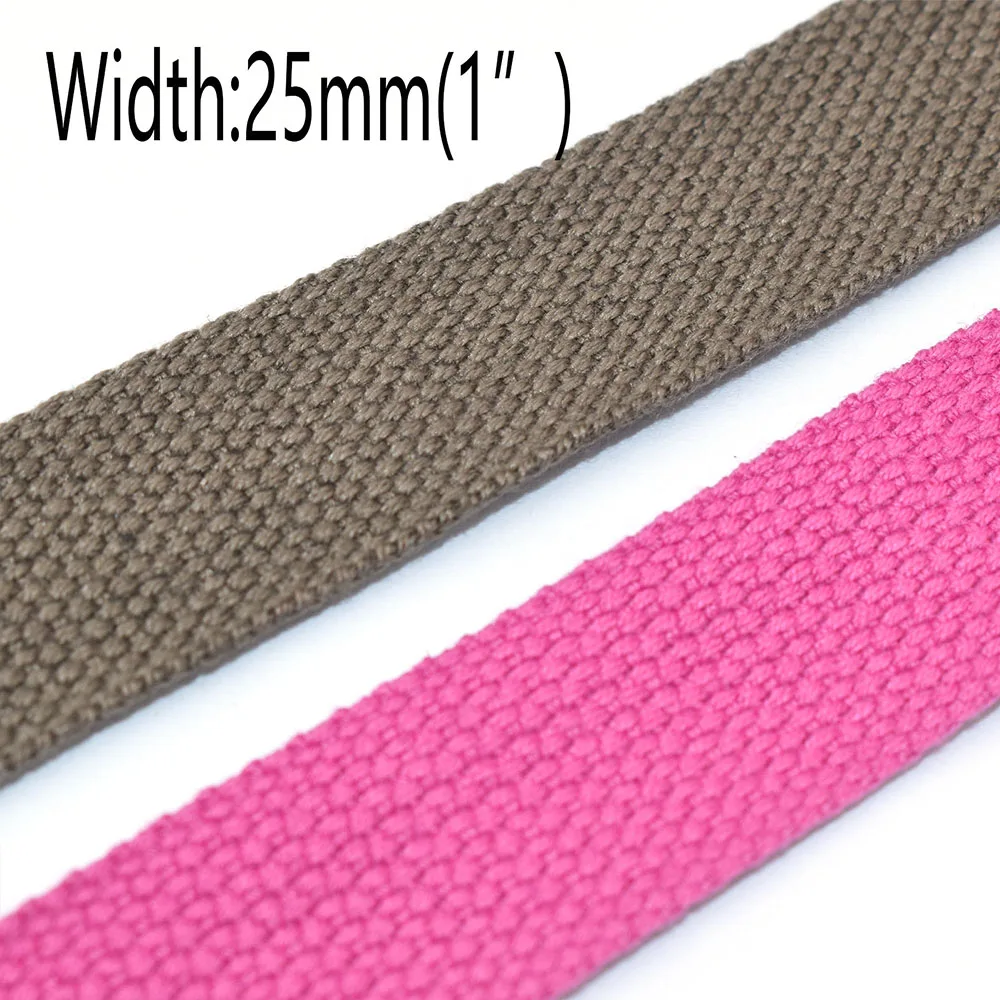 Natural Cotton Webbing belt Key Fobs Purse Bag Straps Leash 1&quotWebbing Luggage Strap Fabric Twill Tape | Дом и сад