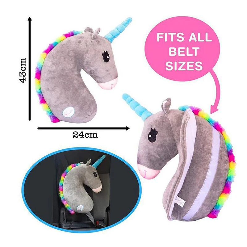 Детская подушка плюшевые игрушки кукла-единорог Подушка на подголовник