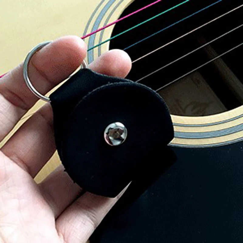 610 pcs durable gitarre picks für akustische elektrische gitarre bass klar plektrum 1 2 3 mm und 1pc pu leder schlüssel kette picks tasche