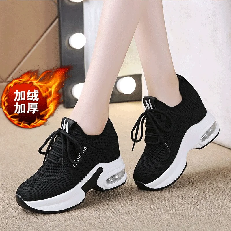 Женские кроссовки для увеличения роста женская спортивная обувь бега на