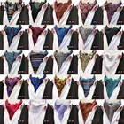 Мужской Длинный Галстук с принтом Пейсли в британском стиле, галстук-бабочка для мужчин, формальный галстук, галстуки для свадебной вечеринки, серый, синий галстук