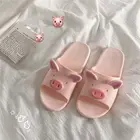 Женские сандалии на плоской подошве, Мягкие Шлепанцы розового цвета, с резиновой подошвой, для дома, ванной, пляжа, 2021