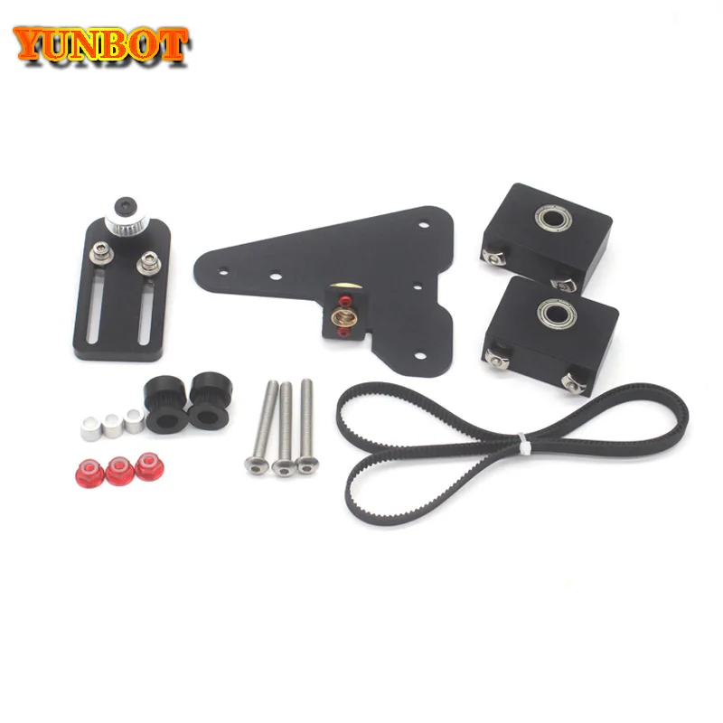 3d printer parts upgrade kits creality ender 3cr10 dual z axis t8 lead screw kits bracket aluminum profile with belt pulley free global shipping