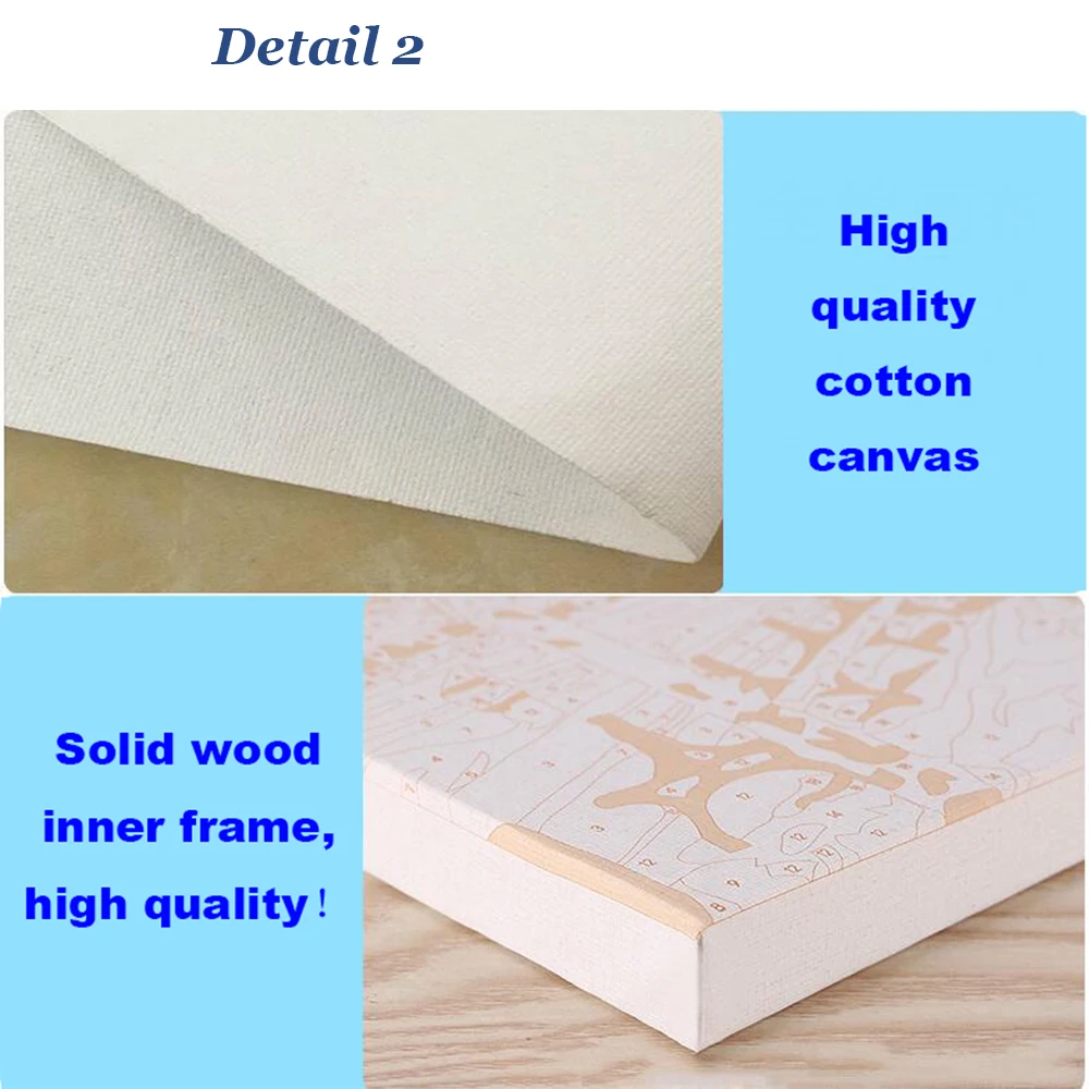 Бескаркасная картина маслом с изображением животных DIY Набор для рисования по