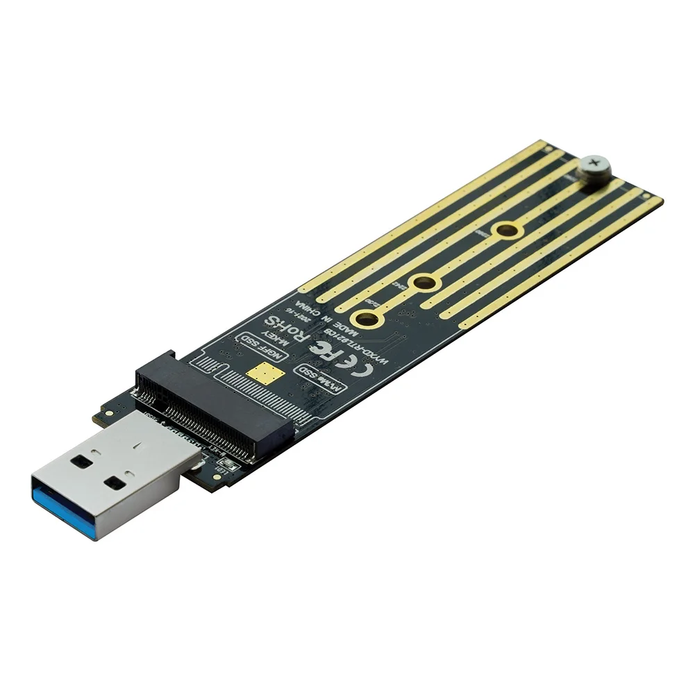 

Чехол для внутренней карты M.2 NVMe SSD на USB 3,1, адаптер PCI-E на USB-A 3,0, чехол для NVME PCIE NGFF SATA M/B Key 2230/2242/2260