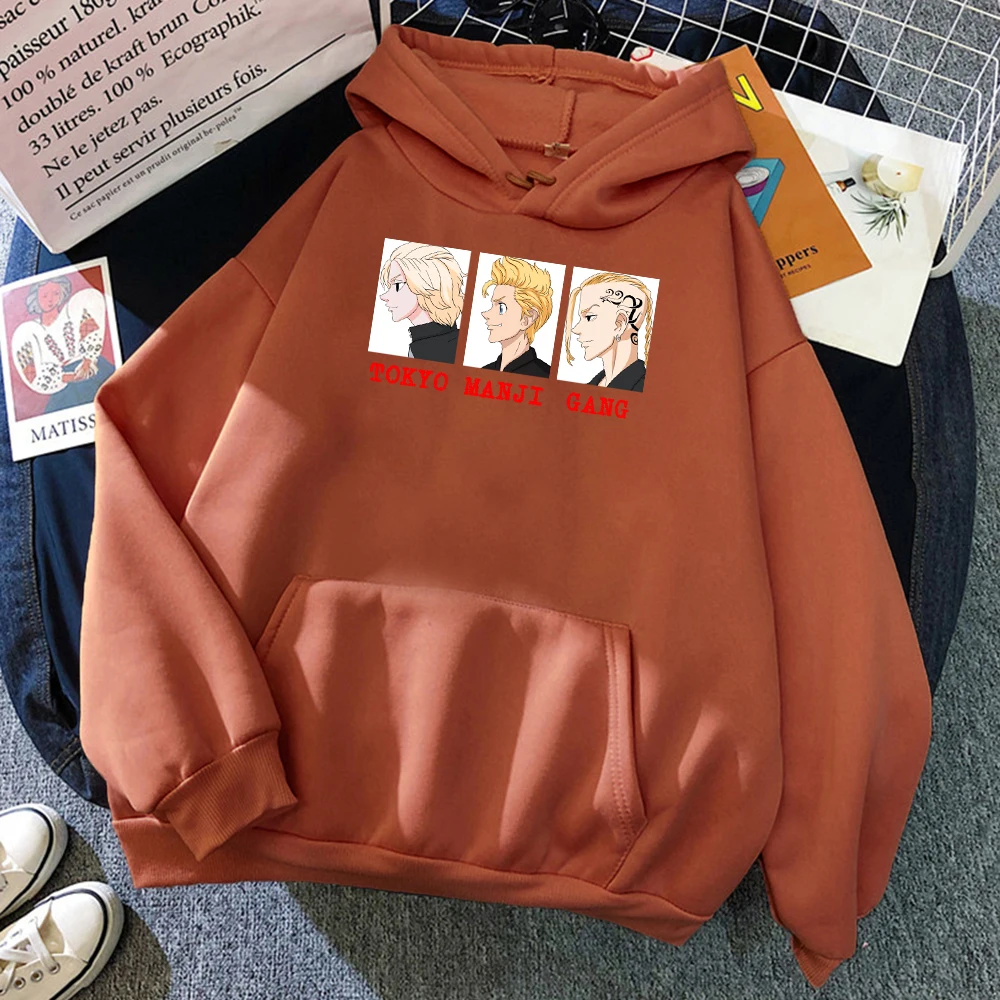 

Tokyo Revengers Cartoon Printed Hoodie Unisex Clothes Anime Oversized Streetwear Crewneck Pullover Tops Fleece Sweatshirt