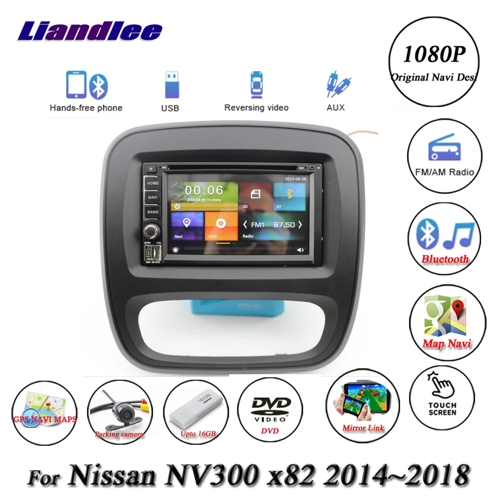 Для Nissan NV300/X82/Opel Vivaro/Vauxhall Vivaro 2014 2018 Радио DVD плеер GPS навигация Мультимедийная