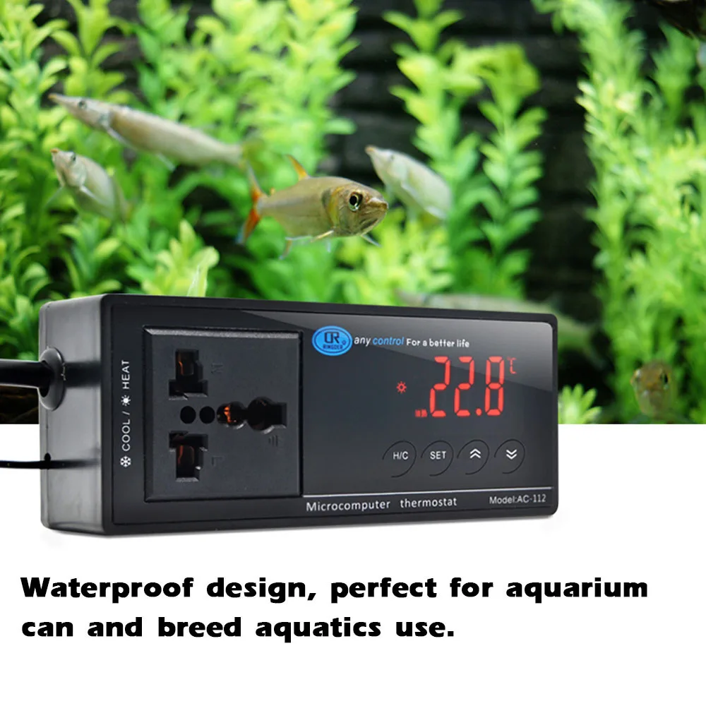 Цифровой регулятор температуры аксессуары для нагревателя аквариума с