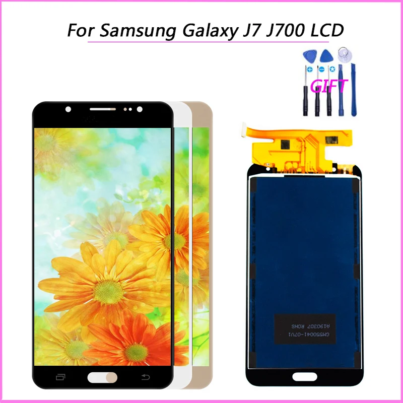 

Для Samsung Galaxy J7 J700 ЖК-дисплей + сенсорный экран дигитайзер в сборе для Samsung J700 2015 J700F J700M ЖК-дисплей + регулируемый